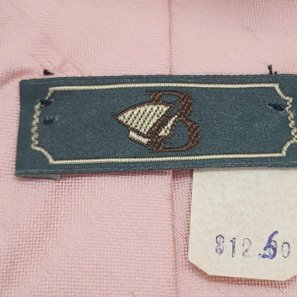 Vintage Pink Silk Tie Mens Classic Satin Solid Necktie NWT NOS